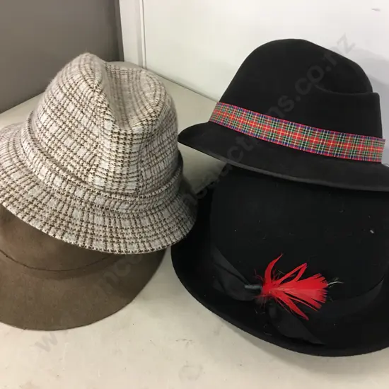 Selection Of Gents Hats Including Christy's London, Kangol England, Pierre Cardin Etc